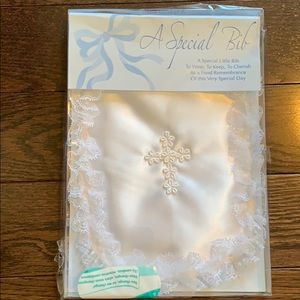 Special Bib Baptism/Christening Satin Corrine